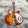 12-saitige E-Gitarre Ricken 360 Cherry Red Burst Korpus Palisandergriffbrett