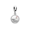 925 Серебряные шармовые бусины свисают на новую маму Wift Lucky Clover Bead Fit Pandora Bracelet Bracelet Diy Jewelry Accessory