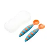 e mamma che allatta il bambino Cherry 001 # Cucchiaio in silicone per bambini Forchetta per mangiare Set di stoviglie per l'alimentazione Formazione alimentare supplementare Prodotti all'ingrosso