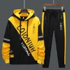 Erkek Trailtsuits Erkek Trailtsits 2 adet ter takım elbise erkek fermuarlı hırka sweatshirt sweatpants set öğrenci koca spor giyim 220906