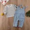 Spring Rompers Citgeett 018m nato Infnat Baby Boy Girl Case Tshirt Pantaloni Pantaloni Mamper Fall Autunno Set O 985