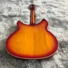 Stokta 6 telli kiraz güneş patlaması rickenback elektro gitar yarım içi boş gövdesi Roger sınırlı sayıda 6-string ricken guitarra