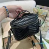 Bolso cruzado a la moda para mujer, bolsos de mano pequeños, cartera de hombro Marmont famosa de lujo, lo más nuevo, cosmético de mano para mujer 2022