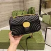 Evening Bags FASHION 2022 Marmont WOMEN luxurys designers bags 446744 real leather Handbags chain Cosmetic messenger Shopping shoulder bag Totes lady