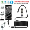 8 mm 10m 10m flexible IP67 imperméable Micro USB Inspection Borescope pour Android PC Notebook 8leds Réglable