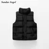 Gilet Sundae Angel Gilet Enfant Garçons Solide Col Montant Simple Boutonnage Épaissir Fille Weste Hiver Gilet Enfants Gilet Rembourré Enfants 220905