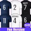 21 22 KIMPEMBE MARQUINHOS Mens Soccer Jerseys Saint Germain VERRATTI MBAPPE N.MENDES Home Away 3rd Football Shirt Short Sleeve Uniforms