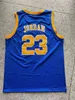 Blue Ney High School 23 Michael JD College NCAA Jersey de Basquete North Carolina State University Jerseys