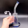 El agua de cristal gruesa de 8,5 pulgadas Bong las cachimbas con el reciclador de los tubos que fuman de la hembra Perc del brazo del árbol 14m m