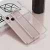 Ultra Thin Phone Cases For iPhone11 12 13 14/pro/promax/max/12 13/mini/xr/xs/xsmax/7 8/plus/SE2 Frosted Electroplated Transparent Case