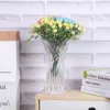 Faux Floral Greenery Home Wazon Symulacja Symulacja Plant Forest Mguring Zakporony 5claw Small Rose String Restauracja Flower J220906