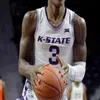 WSKT College draagt ​​aangepaste NCAA Kansas K-State Wildcats Basketball Jersey Markquis Nowell Nijel Pack Mark Smith Mike McGuirl Ismael Massoud Selton