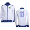 Herrjackor Misaki Taro Nankatsu Elementary School Cosplay Costume No.11 Men Jacketrockar Soccer Uniform