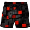 Pantaloncini da uomo con motivo geometrico Costume da bagno 3D da uomo Divertenti Pantaloni da spiaggia per ragazzi da uomo Sport Top Size Moda Uomo Abbigliamento