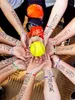 Urok bransoletki Softball Bransoletka Prezenty Regulowany sport dla dziewcząt nastolatków Większość graczy upuszcza dostawę 2022 BDESYBAG AML7E