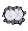 Headpieces mesh headdress white flower hair ornament wedding dress accessories bride accessories