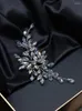 Coiffes élégant argent accessoire de cheveux de mariée strass vigne cristal bandeau femmes fleur bijoux accessoires de mariage