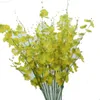 Faux Floral Greenery 2 Long Branches Dancing Orchid Room Decoration Simulation Event Celebration Floor Planta Artificial Plástico J220906