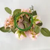 Faux Floral Greenery Европейский стиль симуляция цветочные свечи