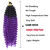 14 Inch Short Marlybob Water Wave Crochet Hair Ombre Kinky Curly Braids hair Synthetic Jerry Braiding Hair for Women LS22