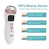 Massageador Facial 3 em 1 Mini Máquina Hifu Ultrassom RF EMS Dispositivo de Beleza Pescoço Levantamento Aperto Rejuvenescimento da Pele Produto de Cuidado 220906