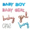 Boy Girl Aluminium Foil Decoration Balloons Baby Shower Birthday Party Decorations Kids Gender Reveal Balloon Letters Shaped TH0255