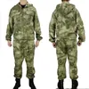 Mens Tracksuits Tactical Military Uniform Set Russia Combat Camouflage Working Clothing Outdoor Airsoft Paintball CS Gear Training Uniform 2pcs 220906