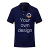 Erkek Polos Klasik Tasarım Golf Gömlekleri Özel Baskı Po Logosu Kendi Mükemmel Unisex Rahat Kısa Kollu Pamuk Üstleri Yapın