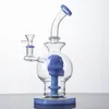 Ball-Stil Glasbongs Wasserpfeifen Schädel Duschkopf Perc Perkolator 14mm Innengelenk Wasserpfeifen Dickes Glas Bong Öl Dab Rigs mit Schüssel