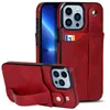 PU Deri Cüzdan Kart Yuvası Arka Kılıflar Bilek Strap Bant Kauçuk Tampon Koruyucu Şok geçirmez Kapak İPhone 14 13 Mini 12 11 Pro MAX XR XS X 8 7 Plus Samsung S22 Ultra