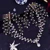 Headbands Wedding Bridal Crystal Headband For Woman Rhinestone Hair Comb Headdress Headpiece Bride Drop Delivery 2022 Bdesybag Ameym