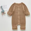 Salıncaklar Sonbahar Baby Romper Örtü Doğum Kızlar Boys Sulma Kıyafet Katı Yürümeye Başlayan Çocuk Onesies Giyim Giyim Uzun Kollu 220905