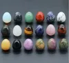 2 cm 계란 모양의 동상 천연 석재 조각 장식 로즈 쿼츠 치유 크리스탈 보석 공예 선물 룸 장식