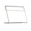 Reklam Display Plastskylt Pappersetikettkort Prislapp Holder Stand L -formad PS Clear Horisontell 15x10cm T1mm 40st