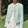 mint green kurtka kobiet