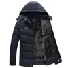 Masculino para baixo Parkas Parka casacos jaqueta de inverno engross com capuz de capuz fora de roupas de casaco quente de casaco quente de roupas casuais 220919