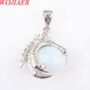 Trendy Silver Plated Dragon Claw Stone Pendant Round Natural Amethysts Men Women Necklace Accessories BN309