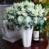 Faux Floral Greenery 16 Heads Eucalyptus Leaves Silk Artificial Flowers Arrangement Tree Plant Bouquet Faux Leafed Wreath Home Diy Decoration A7230 J220906