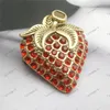 Bee Brooch Pins For Women Brooches Brand Double Letters Ladies Dress Luxury Designer Brooches Jewelry Charm306S