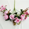 Faux Floral Greenery Simulation Rose Cherry Blossom Forest Living Room Fake Flower Decoration TV Cabinet Dining Table Veranda Photography Set Decoration J220906