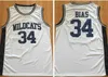 WSKT usa masculino Maryland College 34 Jersey Basketball costura