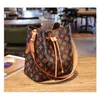 Ladies Shoulder Bags Neonoe Drawstring Bucket Bag Fashion Letter Pattern Handbags Designer Backpack #40515