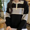 Sweater Women Designer Top Classic Collar Zip Knit Pullover Embroidered Warm Long Sleeve Shirt Sweatshirt