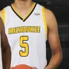 WSKT носит индивидуальный баскетбол в колледже Milwaukee UWM Jerseys Moses Bol Samba Kane Deandre Голстон Патрик Болдуин -младший Донован Ньюби Джош Томас Джо