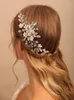 Accessori per capelli Strass alla moda Pettini per capelli fatti a mano Argento Oro rosa Perle Fasce per capelli da sposa Gioielli per capolini Fasce per capelli da sposa Fermagli per capelli