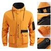 Herren Trench Coats Winterjacke Kontrastfarben Streetwear Hut coole m￤nnliche Mantelm￤nner f￼r Zuhause