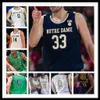 Wears 2021 ND Basketball John Mooney T.J. Gibbs Prentiss Hubb Dane Goodwin Juwan Durham Nate Laszewski Pflueger Carmody College Jersey 4XL C