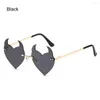 Lunettes de soleil Men de cosplay verres de fête UV Protection Soleil Rock Rock Horn diable Devil Eore Coeur Cœur 246