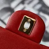 Designer - Bolsa de ombro de mulher de alta qualidade 25 cm bolsas de couro de caviar moda moda bolsas crossbody bolsas de grife de luxo