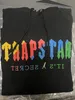 Bluza Trapstar Full Tracksuit Rainbow Ręcznik haft haft dekodowanie kaptury sportowe mężczyźni kobiety sportowe garnitur zamek błyskawiczne rozmiar xl